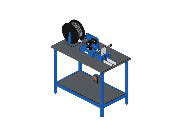 Kabelablängmaschine als 3D-Modell