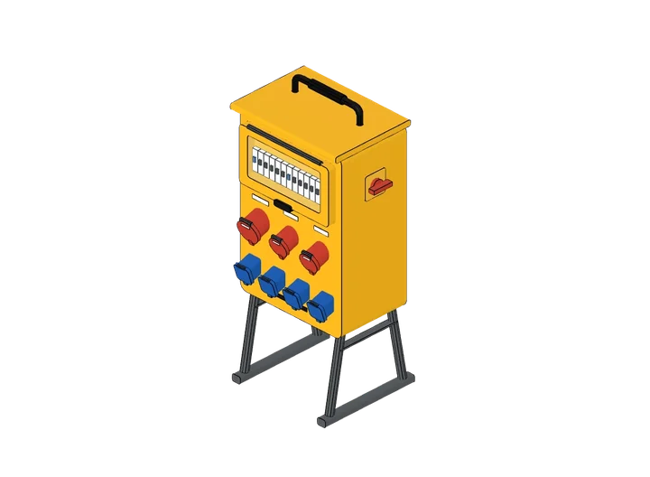 Baustromverteiler als 3D-Modell