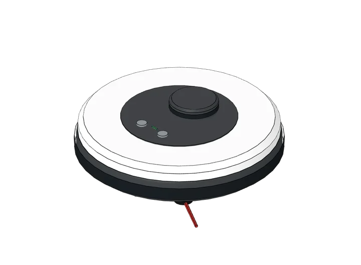 Saugroboter als 3D-Modell