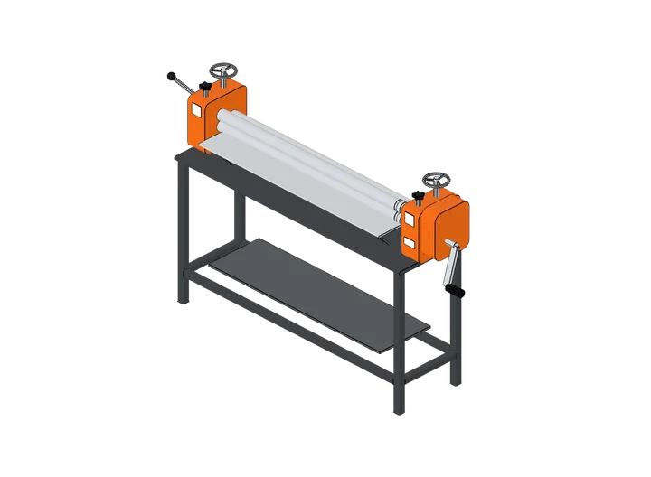 Rundbiegemaschine als 3D-Modell