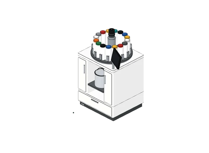 Farbmischmaschine als 3D-Modell