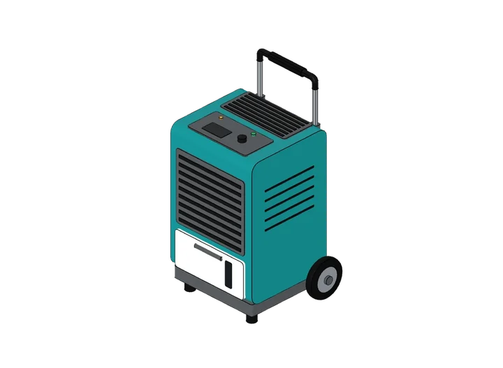Bautrockner als 3D-Modell
