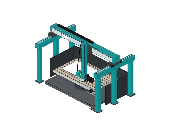 Brückensäge als 3D-Modell