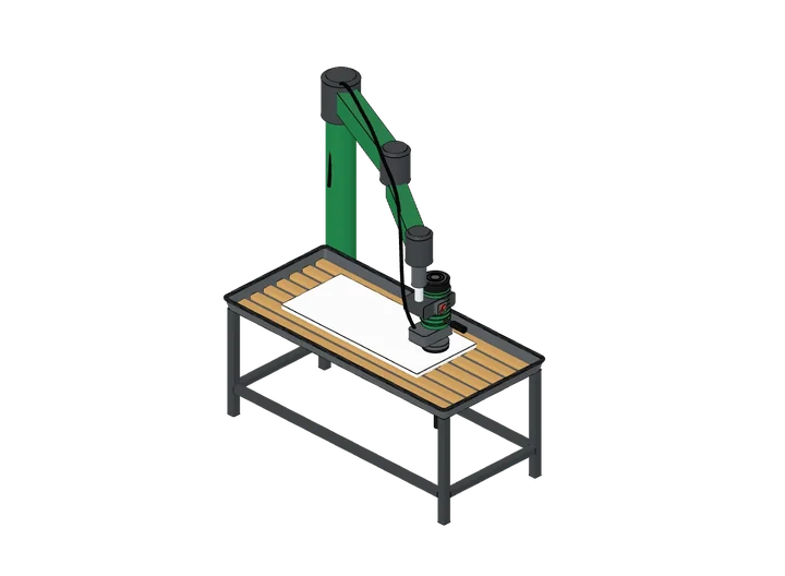 Kantenpoliermaschine als 3D-Modell