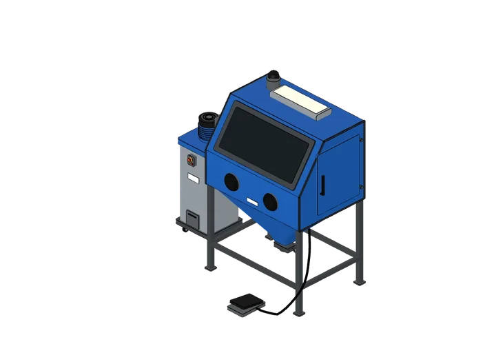 Sandstrahlkabine als 3D-Modell