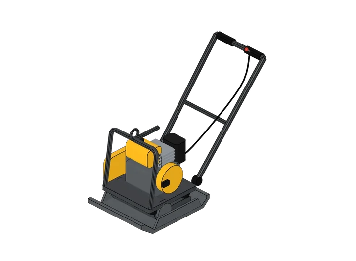 Rüttelplatte als 3D-Modell