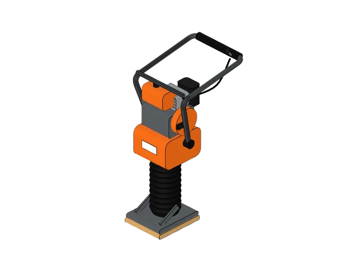 Vibrationsstampfer als 3D-Modell