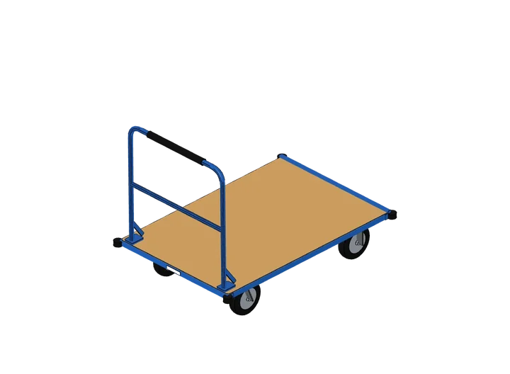 Plattformwagen als 3D-Modell