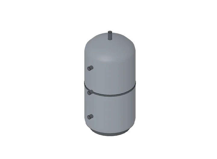 Pufferspeicher 300 l als 3D-Modell