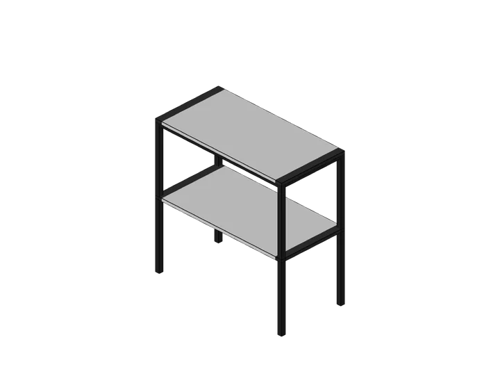 Schwerlastregal als 3D-Modell