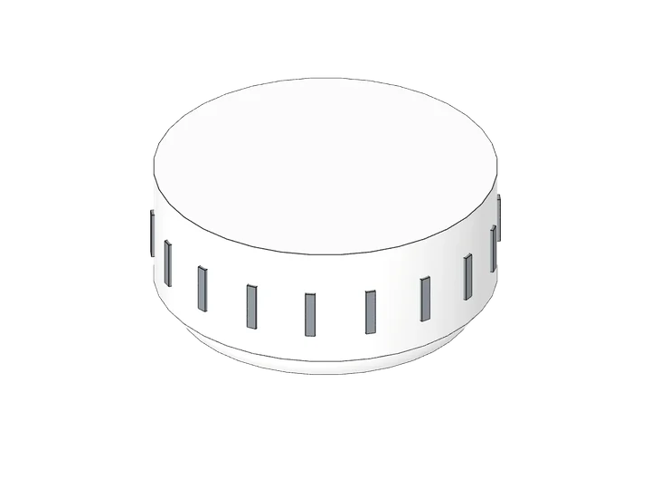 Rauchwarnmelder als 3D-Modell