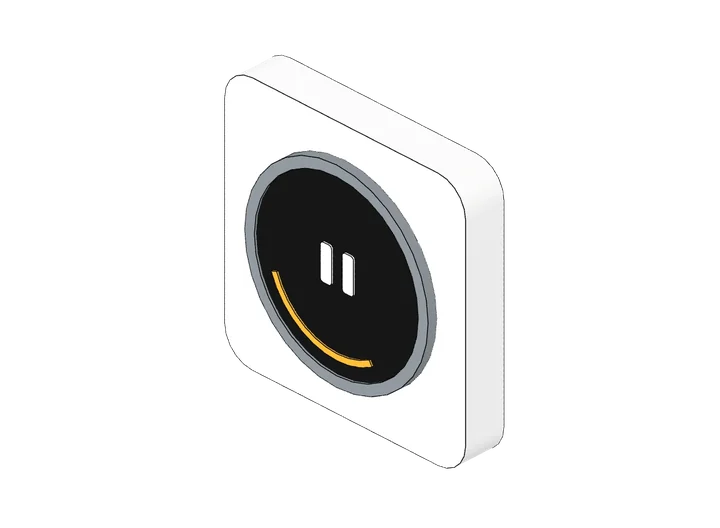 Raumthermostat smart als 3D-Modell