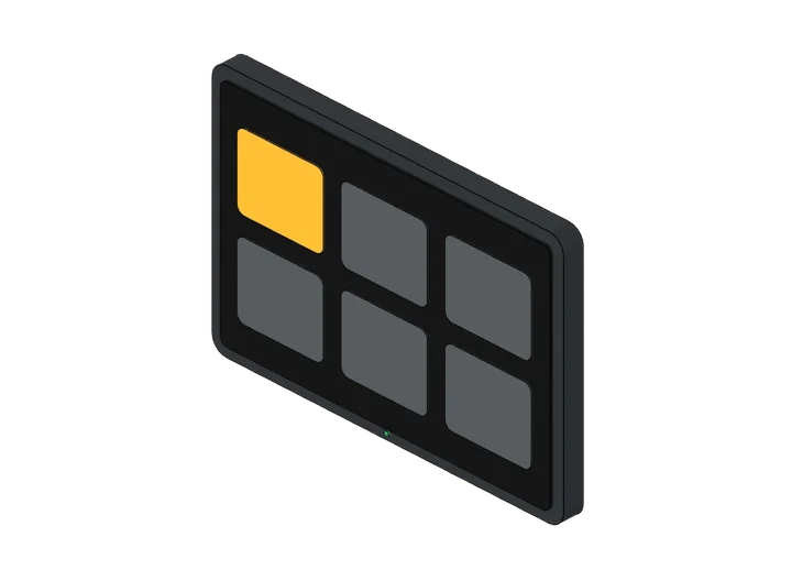 Touchpanel (Smart Home) als 3D-Modell