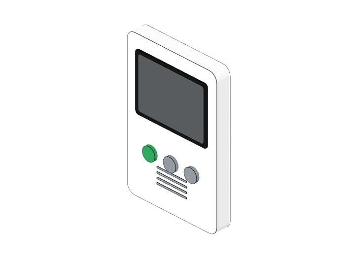 Video-Innenstation als 3D-Modell