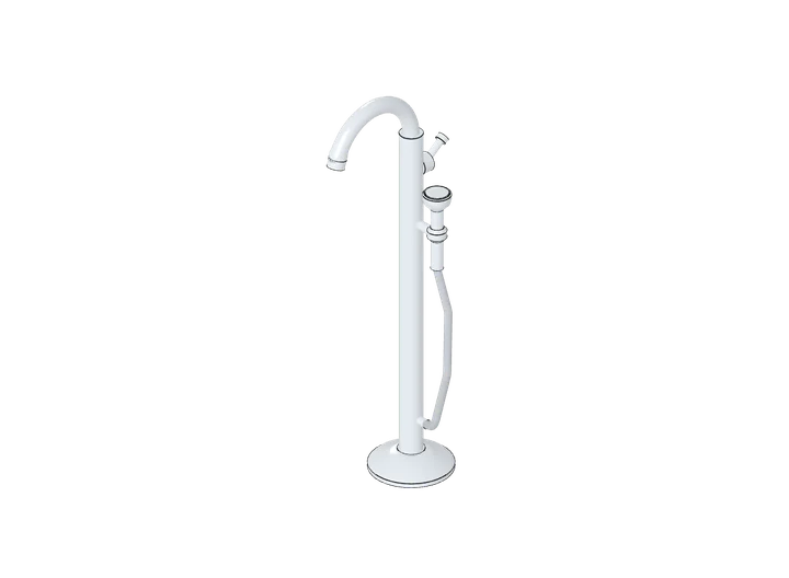 Steharmatur (freistehende Wannenarmatur) als 3D-Modell