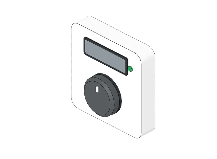Thermostat als 3D-Modell