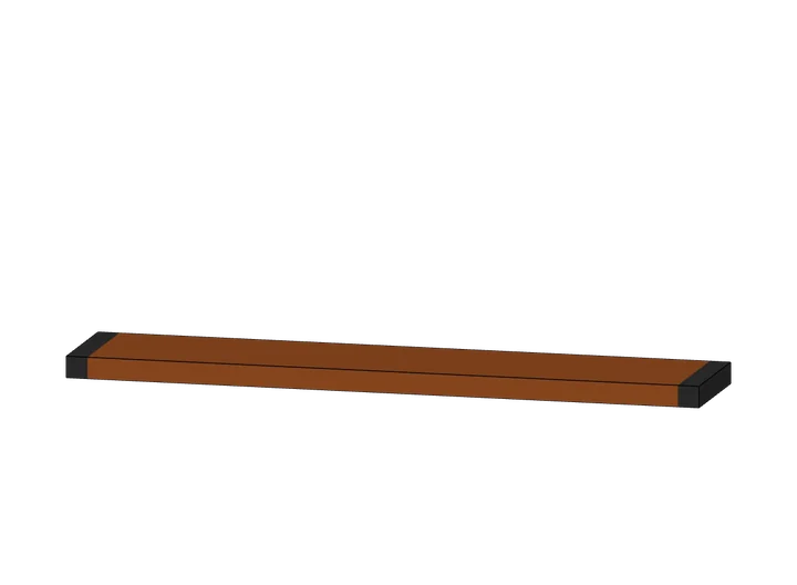 Wandregal als 3D-Modell
