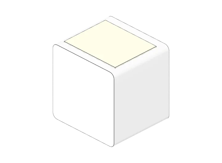 Wandleuchte Würfel als 3D-Modell