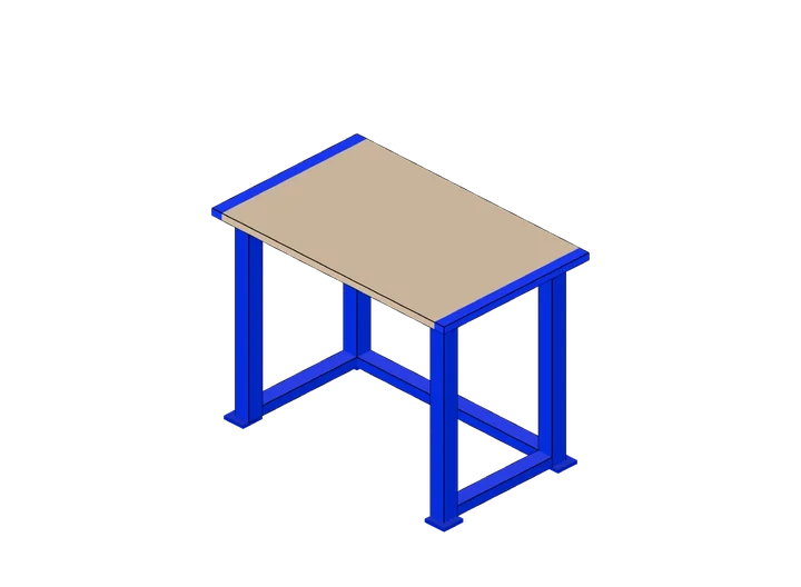 Werktisch als 3D-Modell