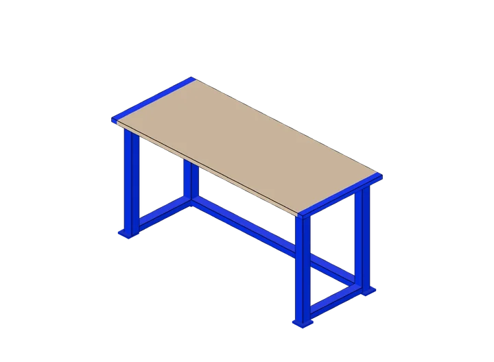 Werktisch als 3D-Modell
