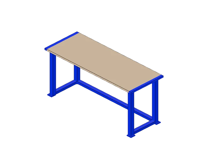 Werktisch als 3D-Modell