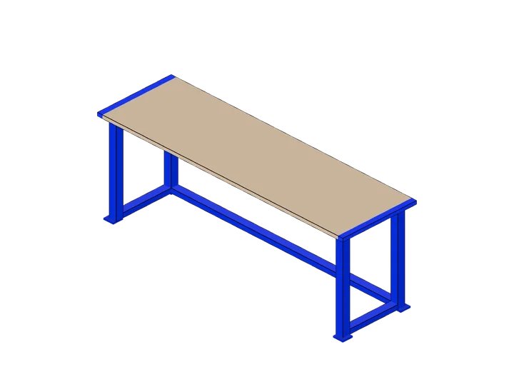 Werktisch als 3D-Modell