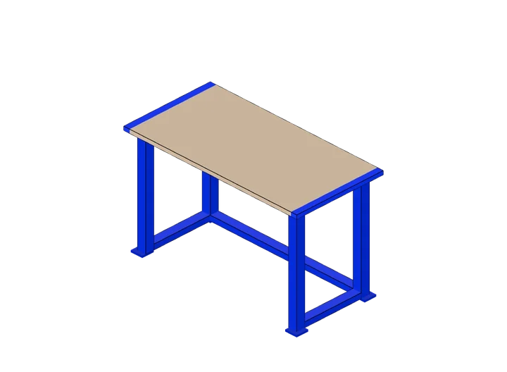 Werktisch als 3D-Modell