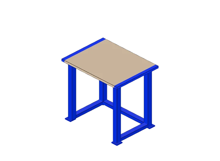 Werktisch als 3D-Modell