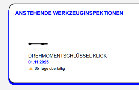 Prüftermine überwachen